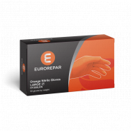 Image for Large Thick Orange Nitrile PWF Gloves (Size 10)